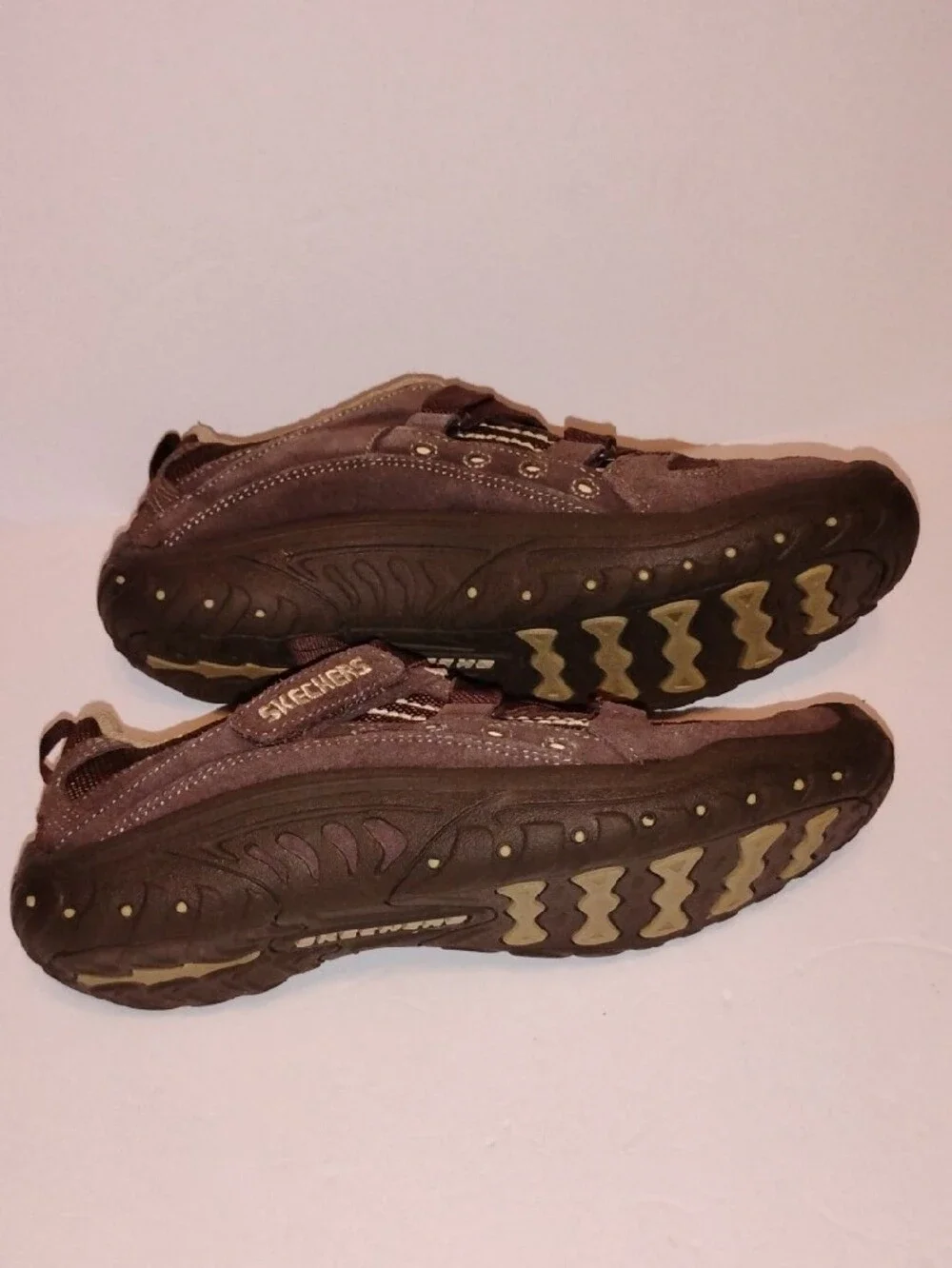 P-036 Skechers Women's Brown and Tan with Intuition Strap